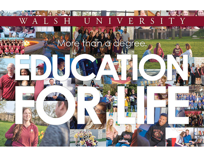 Admissions fast facts cover artwork: More than a degree,Education for Life