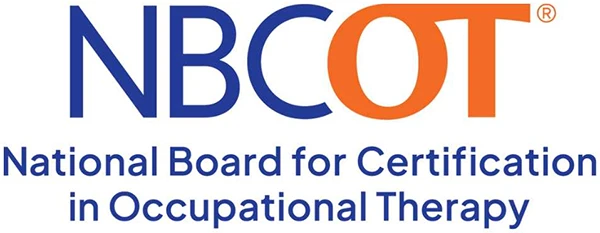 NBCOT logo with the text “National Board for Certification in Occupational Therapy.”
