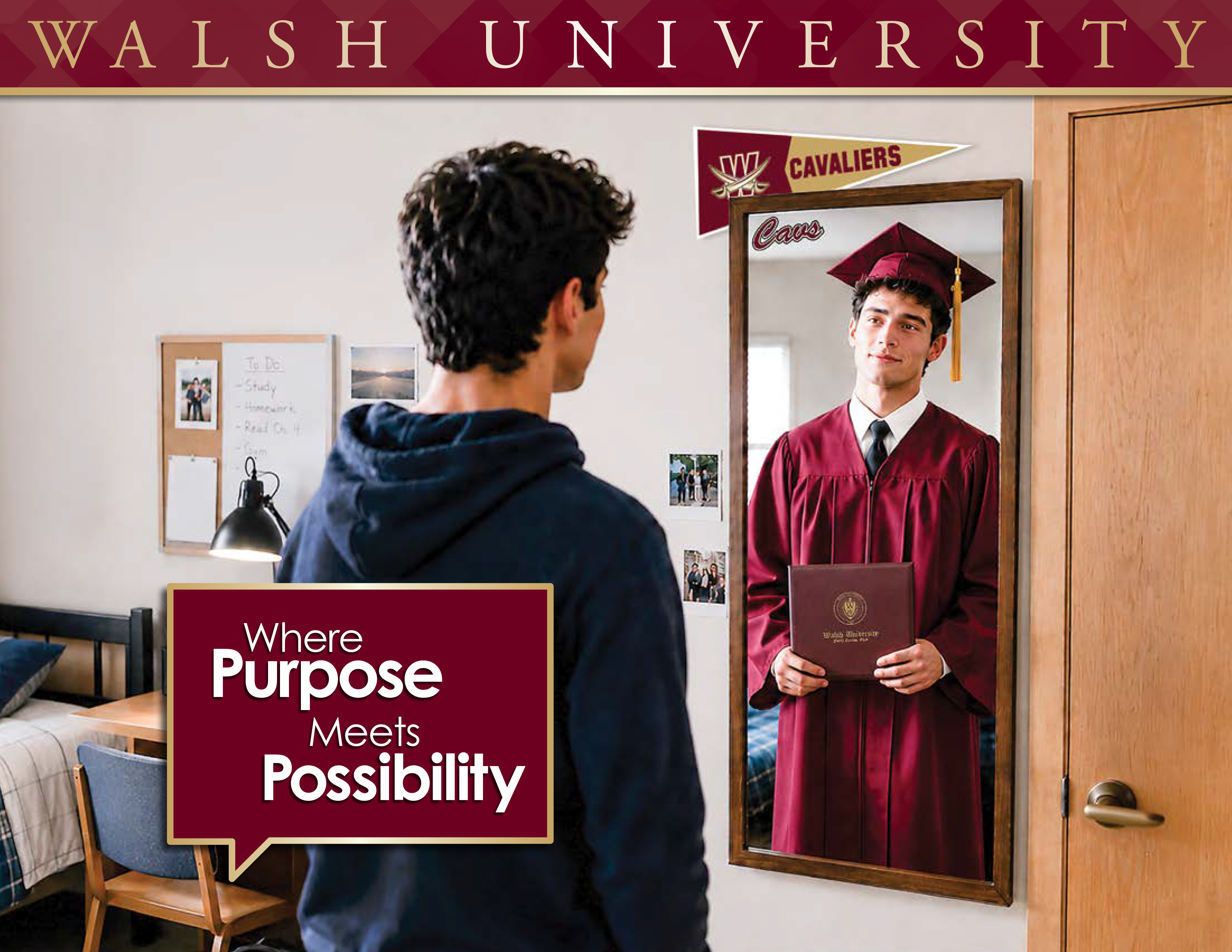Admissionsviewbook cover artwork: More than a degree, Education for Life