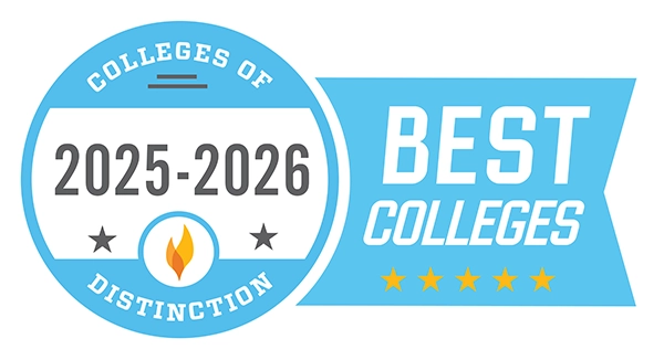 Colleges of Distinction 2025-2026 Best Colleges award badge