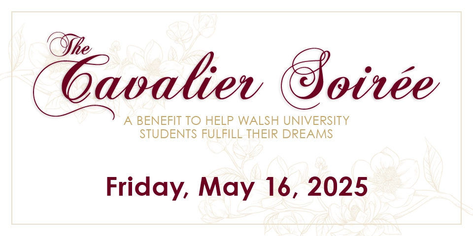 Banner image promoting The Cavalier Soirée on Friday, May 16, 2025