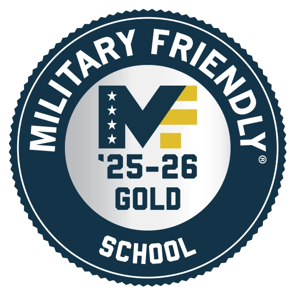 Military Friendly Employer 2025 Gold logo, highlighting recognition for commitment to assisting veterans in the workplace.