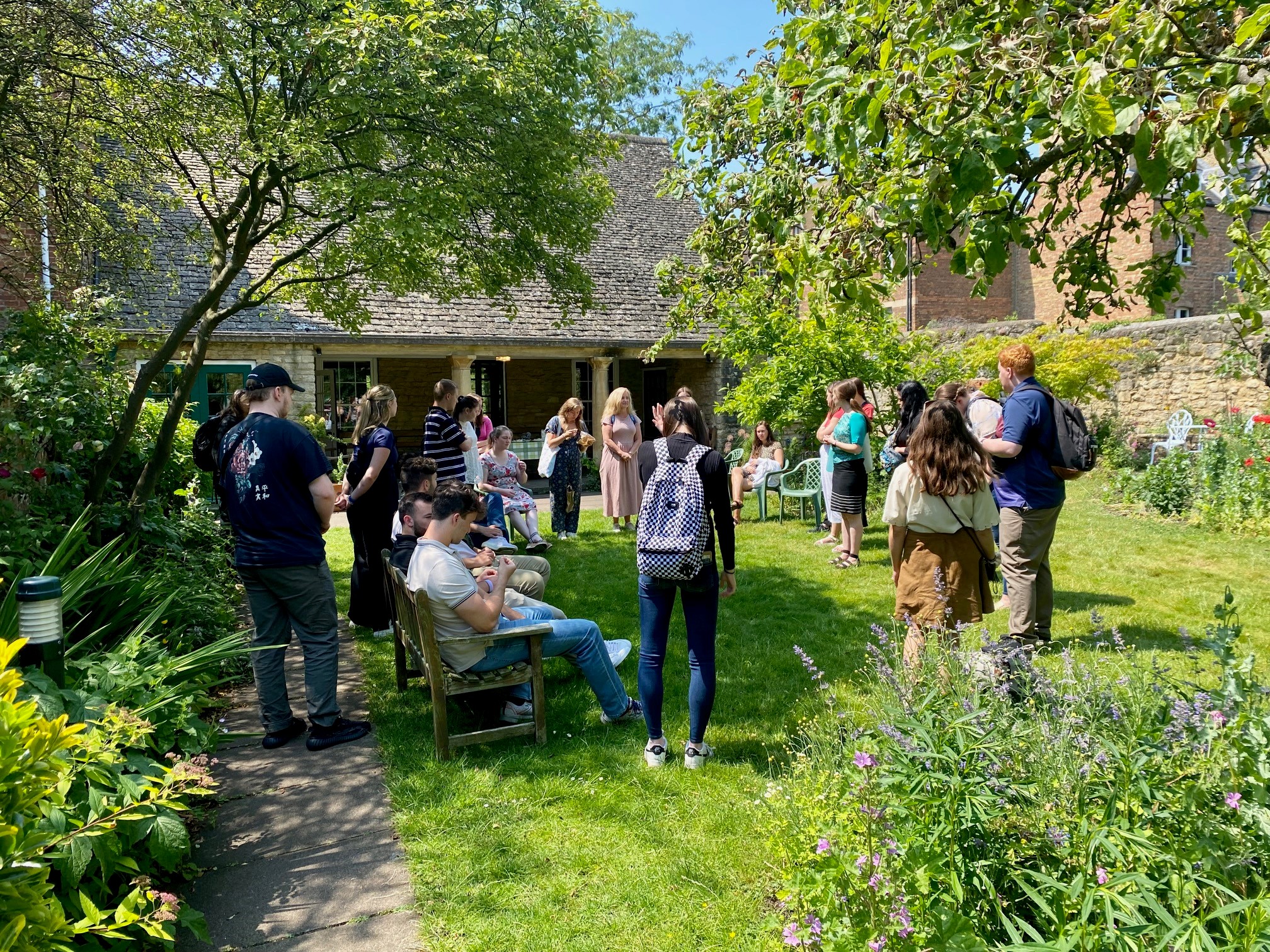 photo: Blouin Scholars students in a garden in London