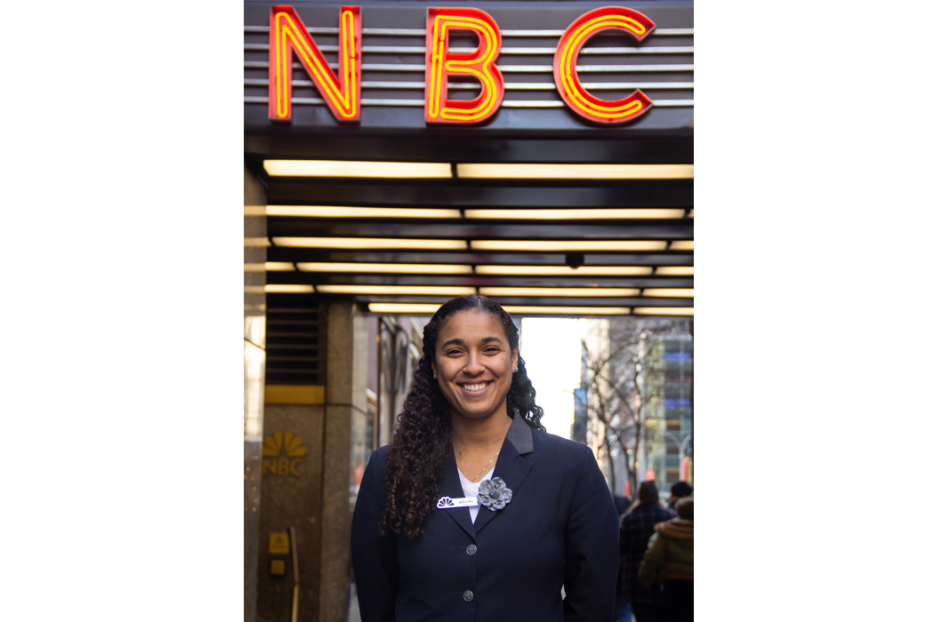 Brooke Morgan Outside the NBC Studio in NY