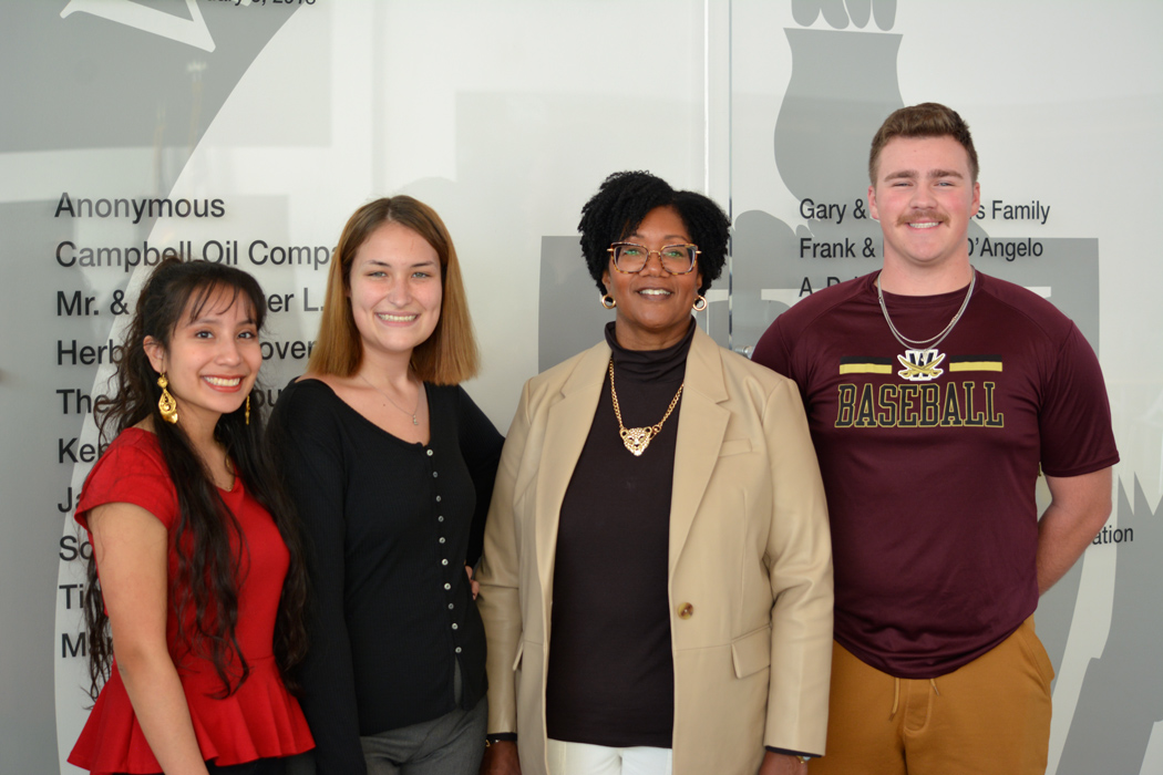 group photo of Dr. McCulloh and First Gen Cavs students