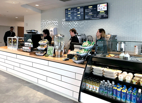 photo of the front counter at the Cavalier Cafe