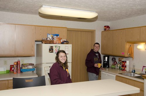 University Apartments Kitchen